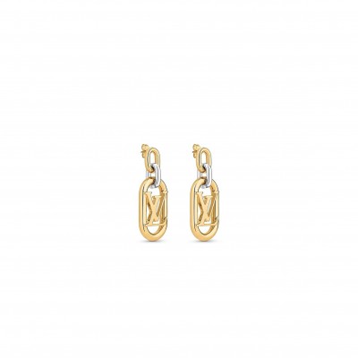 LOUIS VUITTON EVERYDAY CHAIN LV EARRINGS M00603